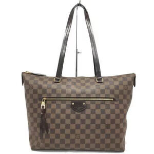 LOUIS VUITTON IENA Damier Ebene Brown Tote Bag Shoulder